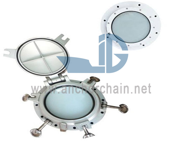 Vastgeboute aluminium patrijspoort