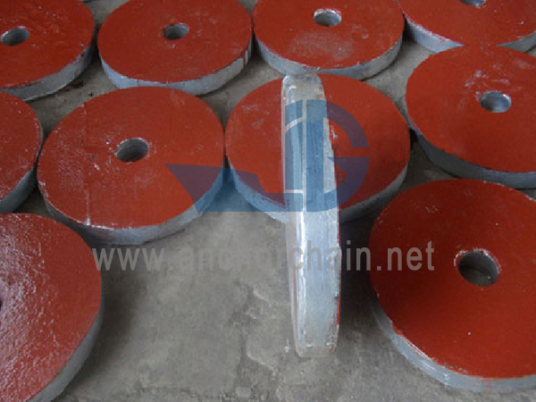 Schijftype aluminium offeranode