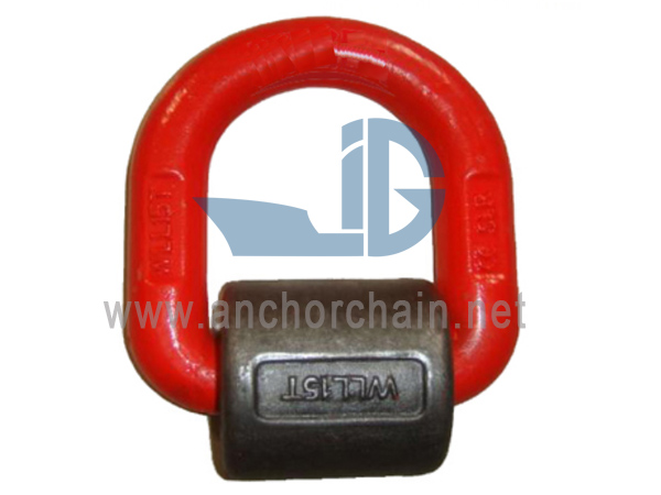G80 gesmede D-ring met veer