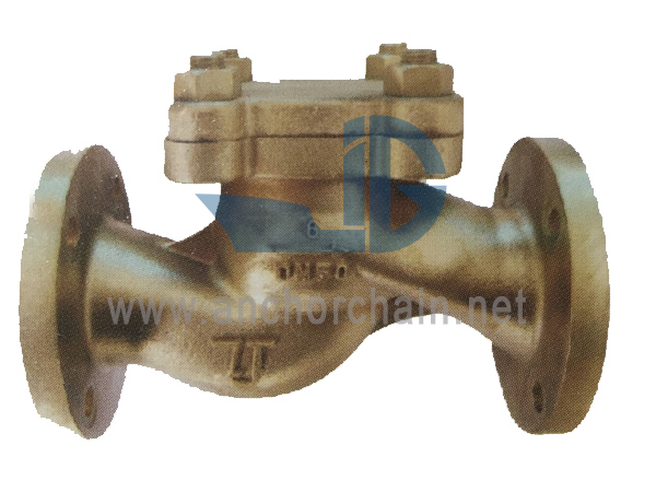 GBT 589 Marine Bronze Flens Terugslagkleppen