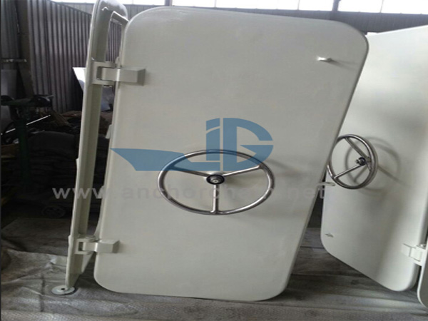 Marine aluminium snelwerkende weerbestendige deur met centraal handwiel