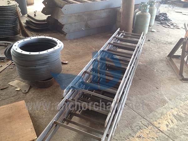 Marine stalen ladder
