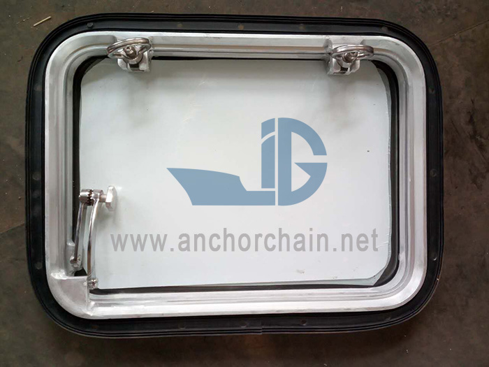 Scheepsaluminium vast rechthoekig raam