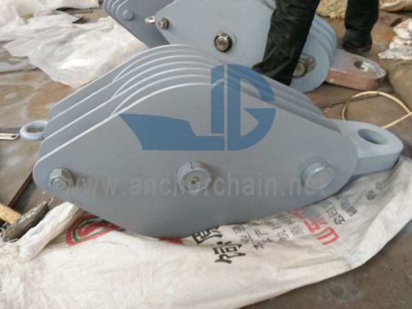 ZHC-serie dubbele schijf draadkabelblok voor schip-twin hook